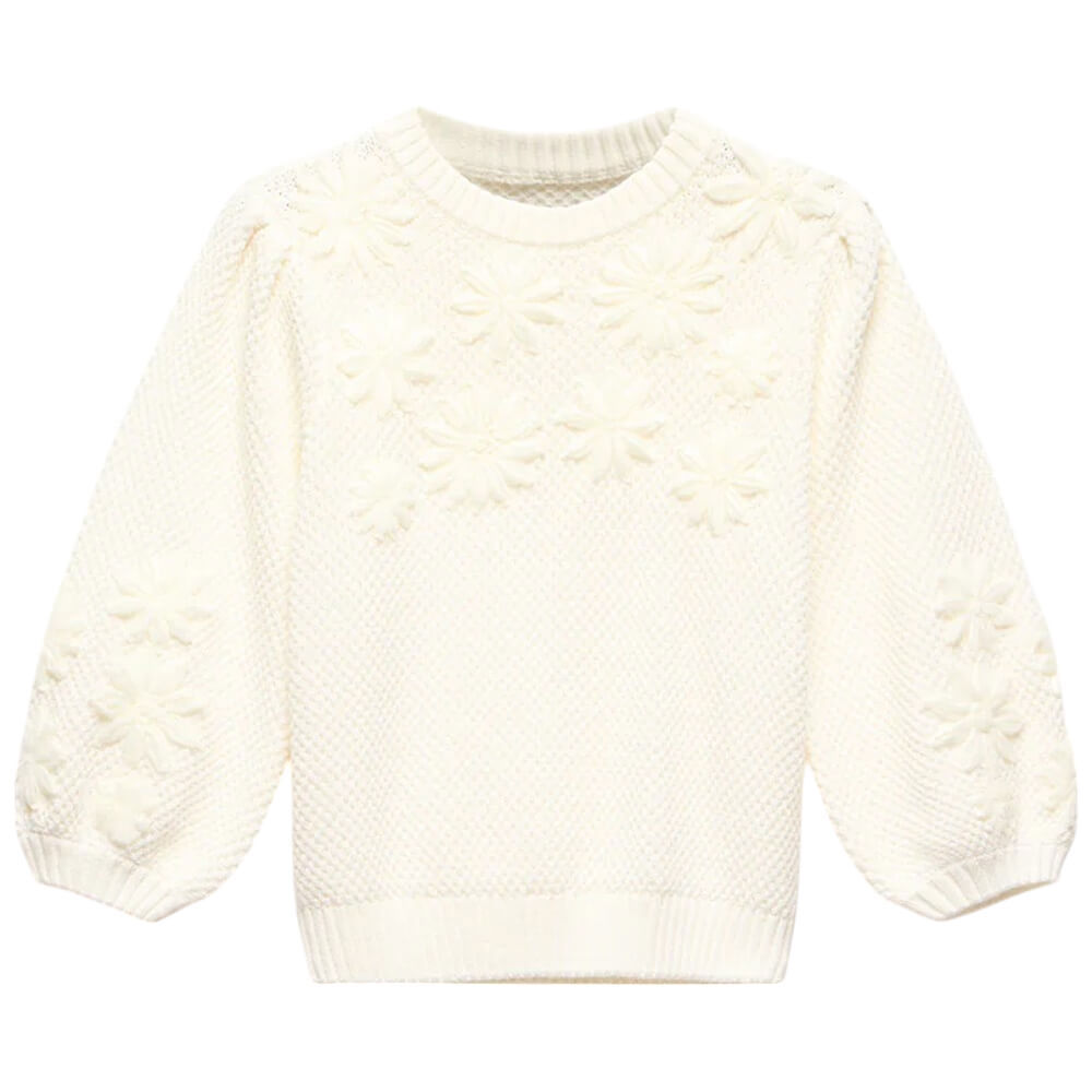 Mint Velvet Cream Floral Embroidered Jumper